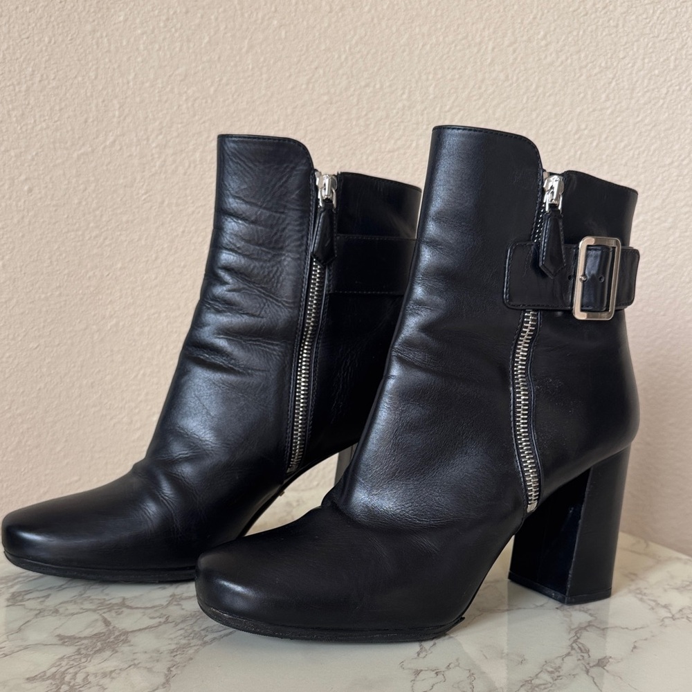Prada Black Leather Boots - Picture 11 of 16